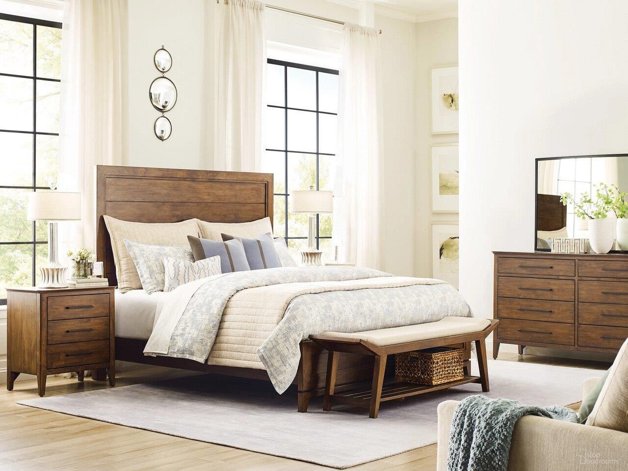 The appearance of Abode Bedroom Set In Warm Brunette designed by Kincaid in the traditional interior design. This warm brunette piece of furniture was selected by 1StopBedrooms from Abode Collection to add a touch of cosiness and style into your home. Sku: 269-304;269-305;269-420. Bed Type: Panel Bed. Material: Wood. Bed Size: Queen.