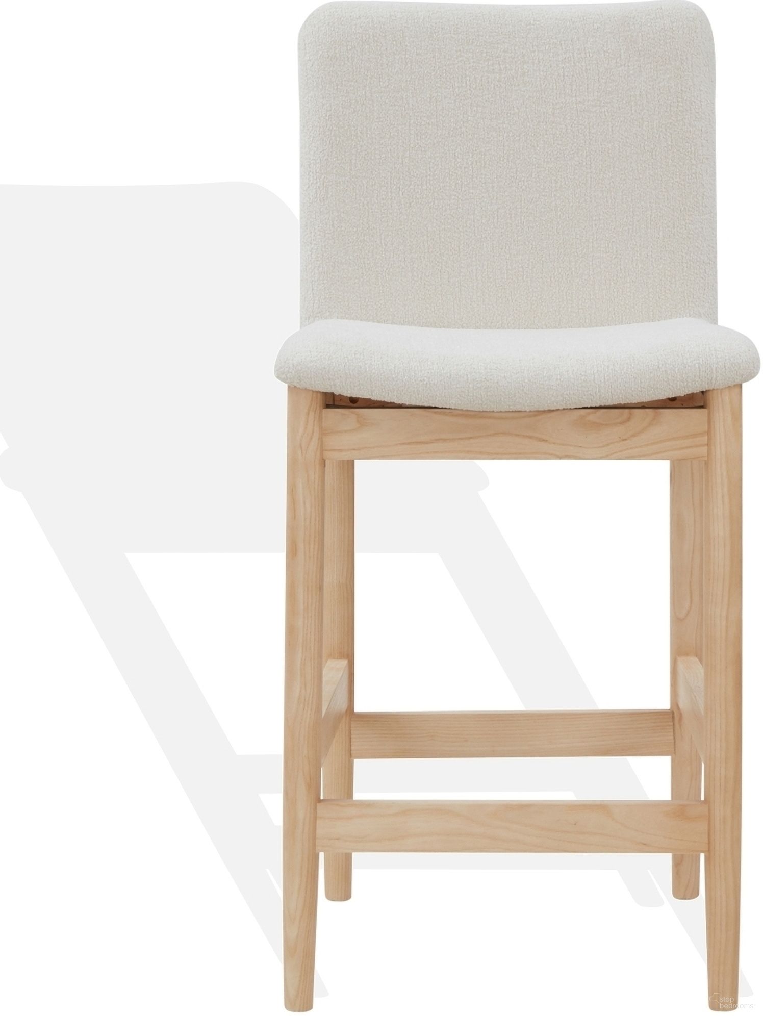 The appearance of Abriella Boucle Counter Stool In Cream and Natural designed by Safavieh Couture in the modern / contemporary interior design. This cream piece of furniture  was selected by 1StopBedrooms from Abriella Collection to add a touch of cosiness and style into your home. Sku: SFV4842A. Material: Plywood.
