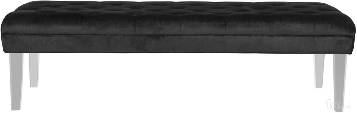 The appearance of Abrosia Black Bench designed by Safavieh in the transitional interior design. This black piece of furniture was selected by 1StopBedrooms from Abrosia Collection to add a touch of cosiness and style into your home. Sku: MCR4699B. Material: Wood.