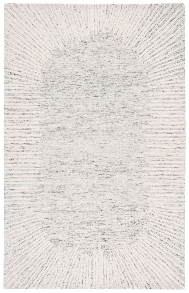 The appearance of Abstract 9' x 12' Area Rug In Grey and Ivory designed by Safavieh in the modern / contemporary interior design. This grey/ivory piece of furniture  was selected by 1StopBedrooms from Abstract Collection to add a touch of cosiness and style into your home. Sku: ABT478F-9. Material: Wool.