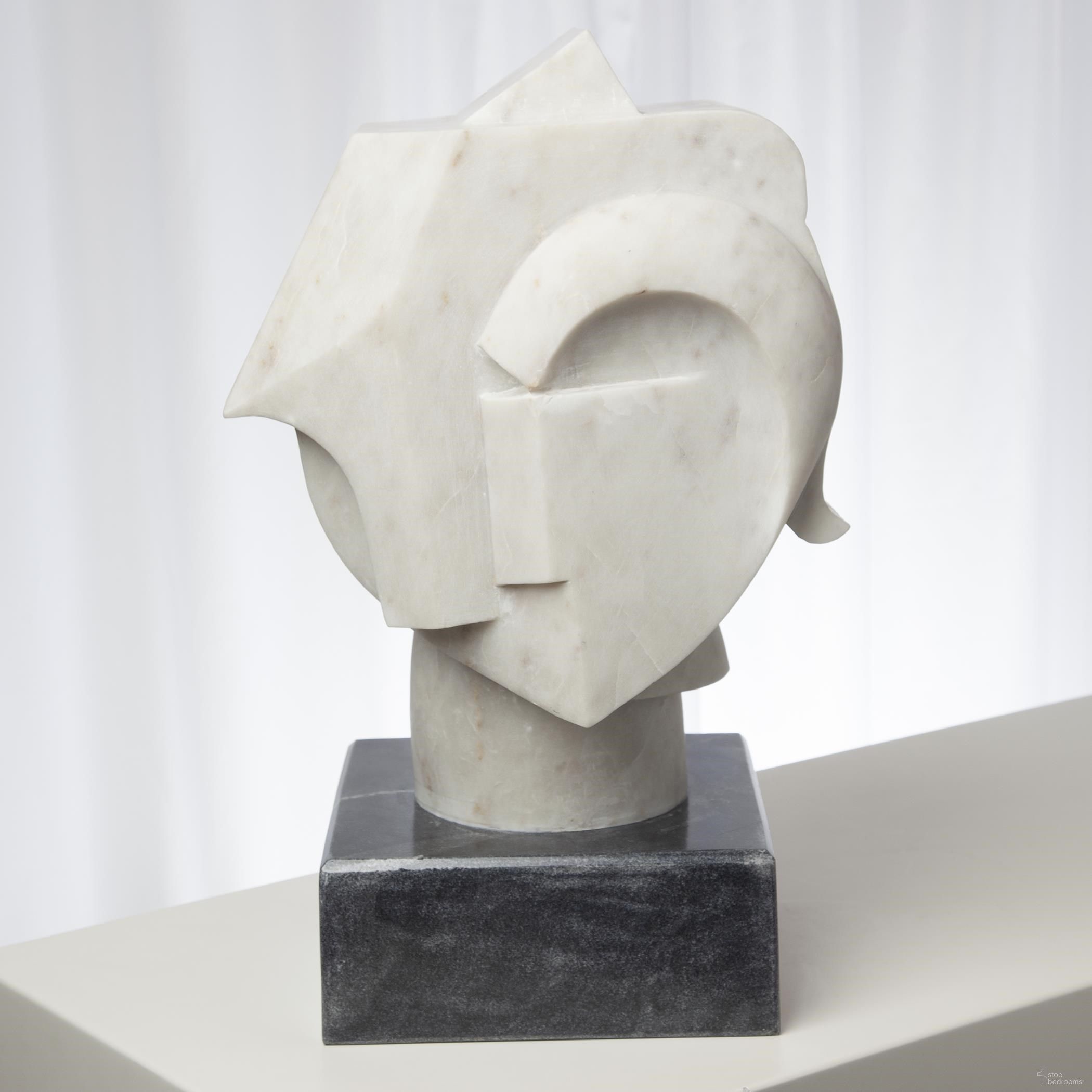 The appearance of Abstract Bust In Black designed by Global Views in the modern / contemporary interior design. This black piece of furniture  was selected by 1StopBedrooms from Abstract Collection to add a touch of cosiness and style into your home. Sku: 993031. Material: Marble.