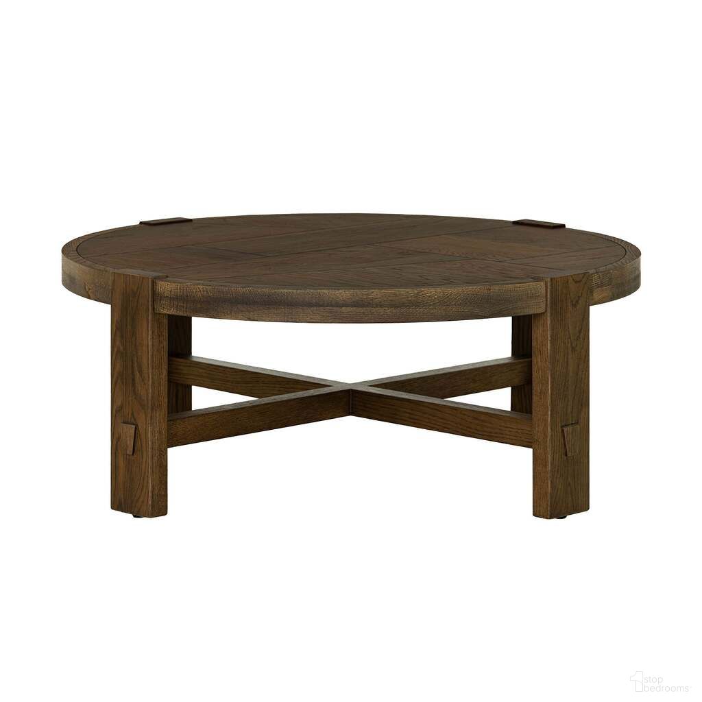 The appearance of Abstract Coffee Table In Smokey Chestnut designed by LH Imports in the transitional interior design. This smokey chestnut piece of furniture  was selected by 1StopBedrooms from Abstract Collection to add a touch of cosiness and style into your home. Sku: ABT032. Material: Oak.