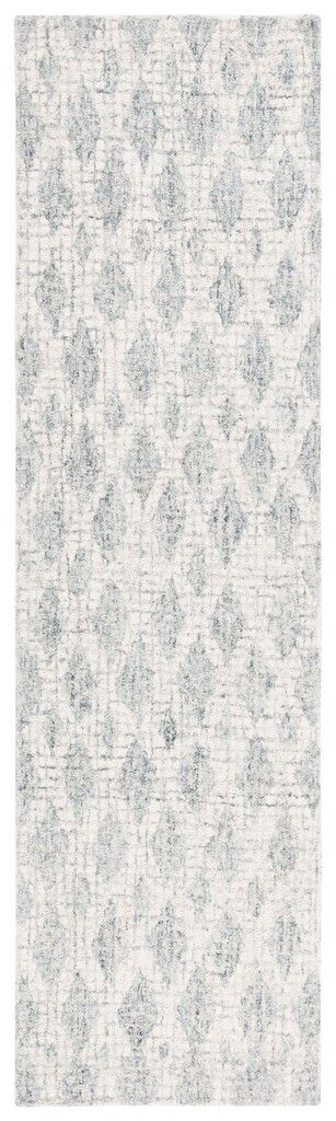 The appearance of Abstract Geometric 2'-3" x 8' Area Rug In Grey and Ivory designed by Safavieh in the modern / contemporary interior design. This grey/ivory piece of furniture was selected by 1StopBedrooms from Abstract Collection to add a touch of cosiness and style into your home. Sku: ABT206F-28. Material: Wool.