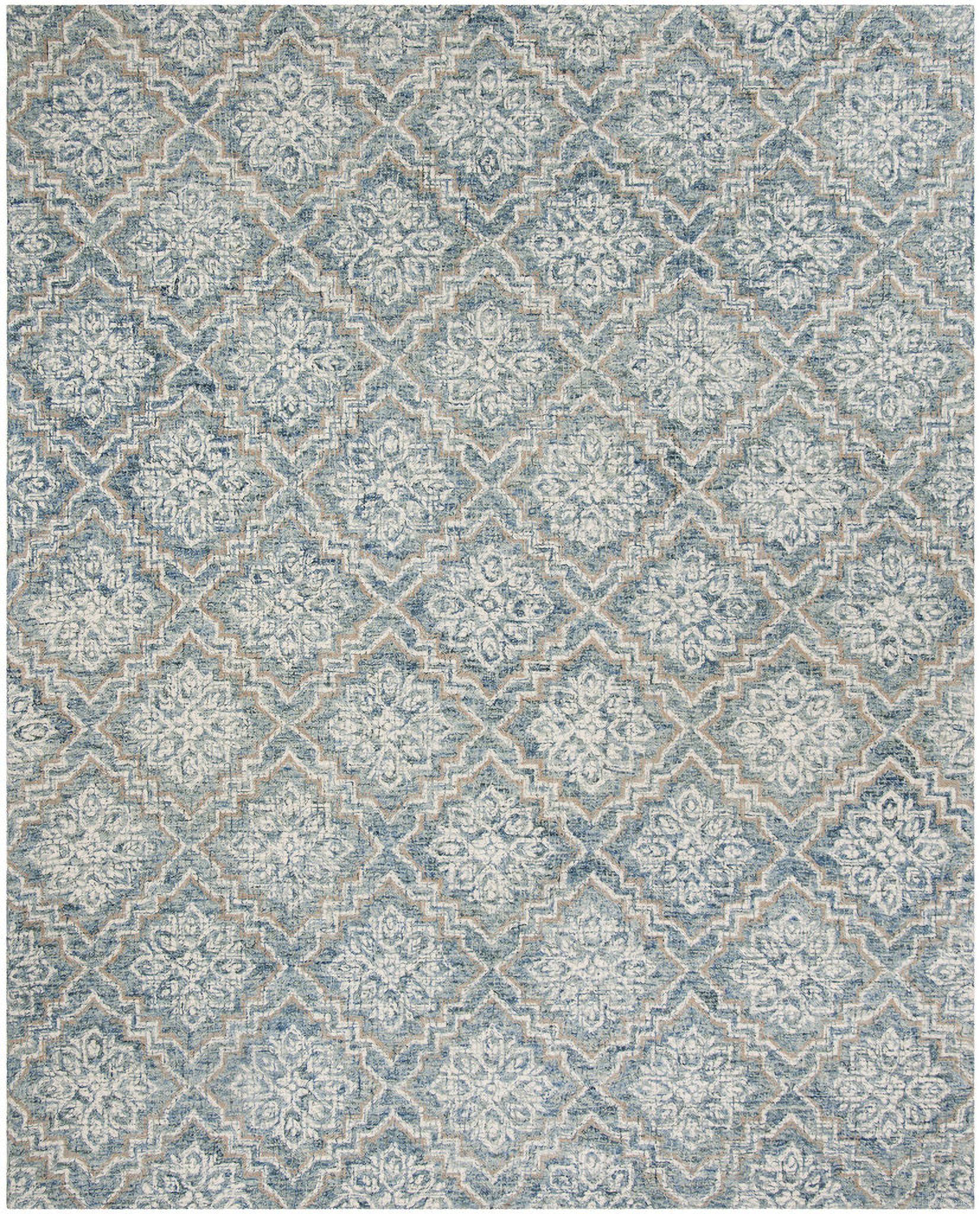 The appearance of Abstract Hand Tufted Blue and Grey 10' x 14' Large Rectangle Rugs designed by Safavieh in the modern / contemporary interior design. This blue and grey piece of furniture was selected by 1StopBedrooms from Abstract Collection to add a touch of cosiness and style into your home. Sku: ABT201A-10. Material: Wool.