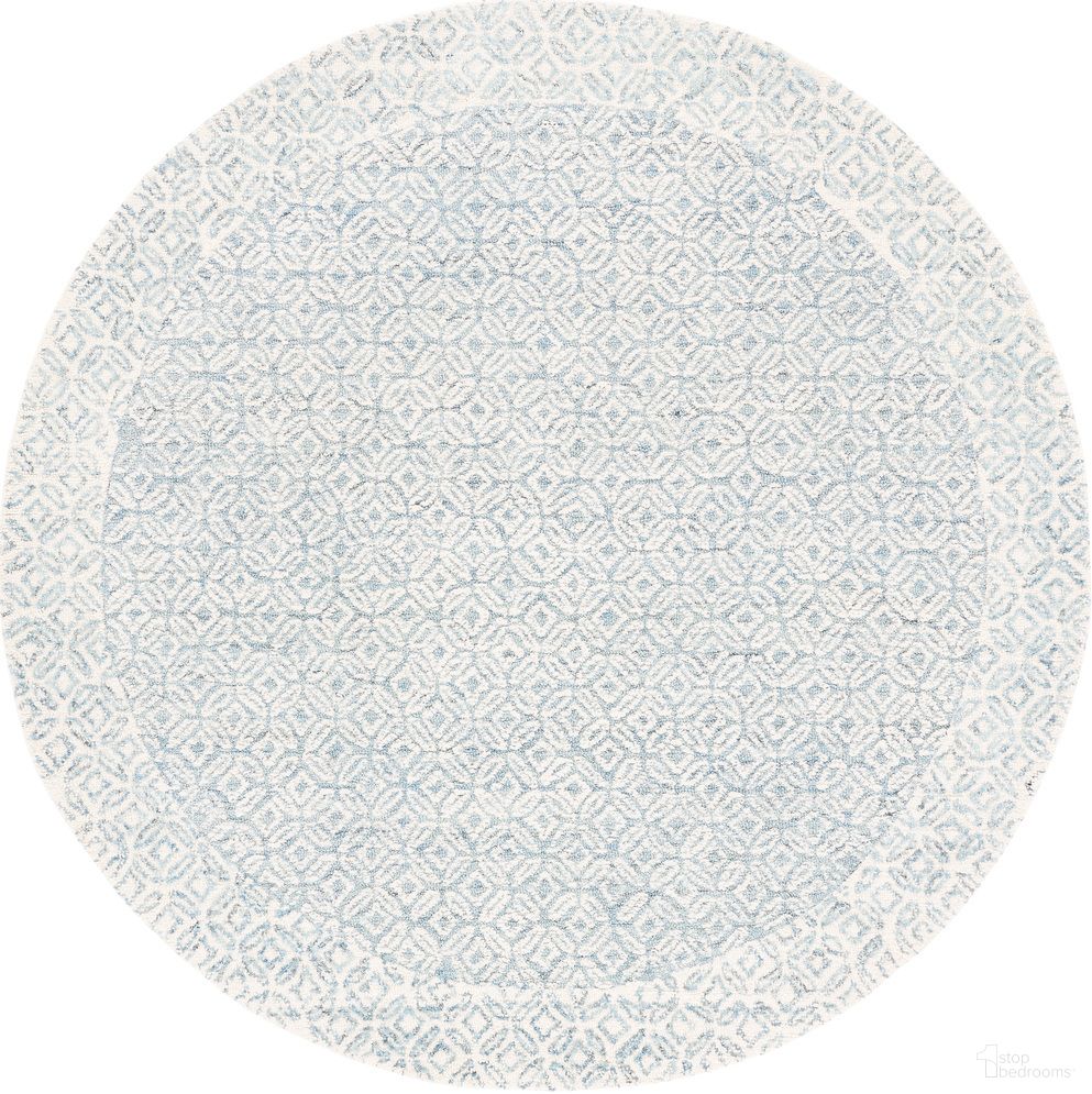 The appearance of Abstract Hand Tufted Blue and Ivory 6' x 6' Round Rugs ABT342N-6R designed by Safavieh in the modern / contemporary interior design. This blue and ivory piece of furniture  was selected by 1StopBedrooms from Abstract Collection to add a touch of cosiness and style into your home. Sku: ABT342N-6R. Material: Wool.