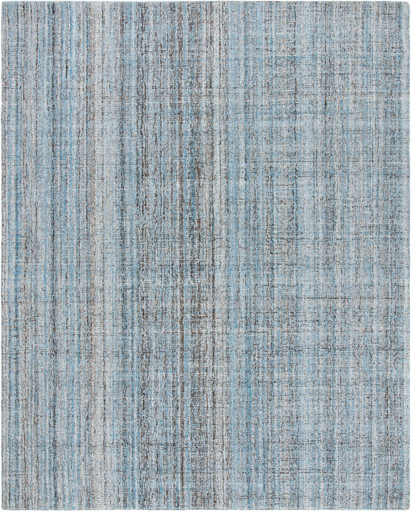 Abstract Hand Tufted Blue and Multi 11' x 15' Oversized Rugs by