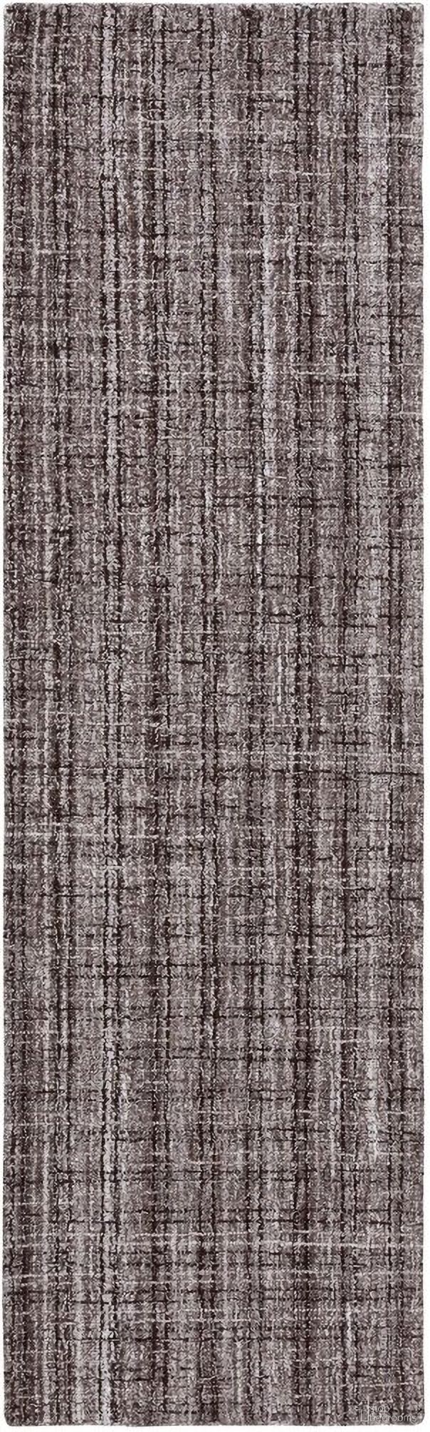 The appearance of Abstract Hand Tufted Brown and Grey 2'-3" x 8' Runner Rugs designed by Safavieh in the modern / contemporary interior design. This brown and grey piece of furniture  was selected by 1StopBedrooms from Abstract Collection to add a touch of cosiness and style into your home. Sku: ABT492T-28. Material: Wool.