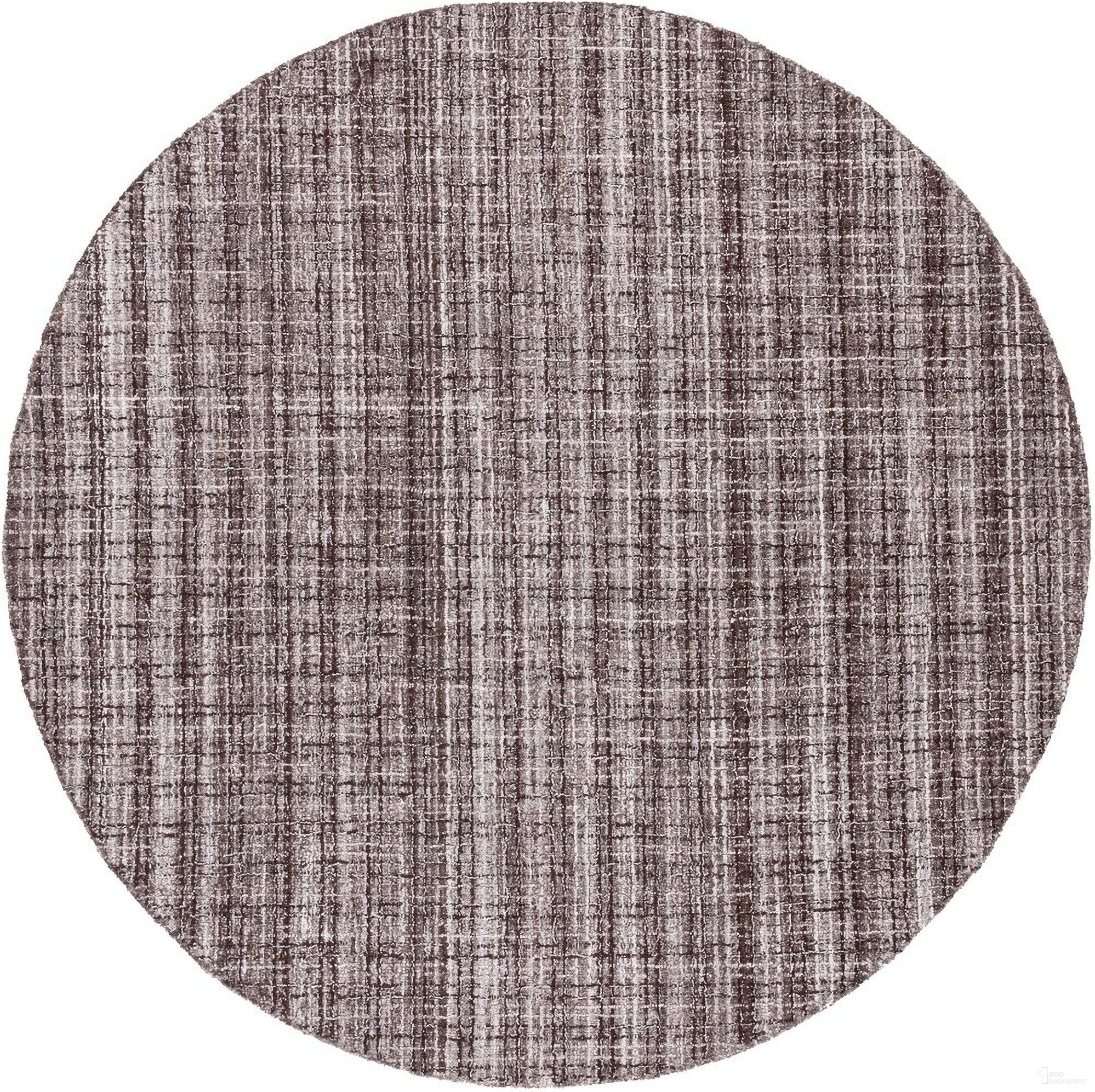 The appearance of Abstract Hand Tufted Brown and Grey 6' x 6' Round Rugs designed by Safavieh in the modern / contemporary interior design. This brown and grey piece of furniture  was selected by 1StopBedrooms from Abstract Collection to add a touch of cosiness and style into your home. Sku: ABT492T-6R. Material: Wool.