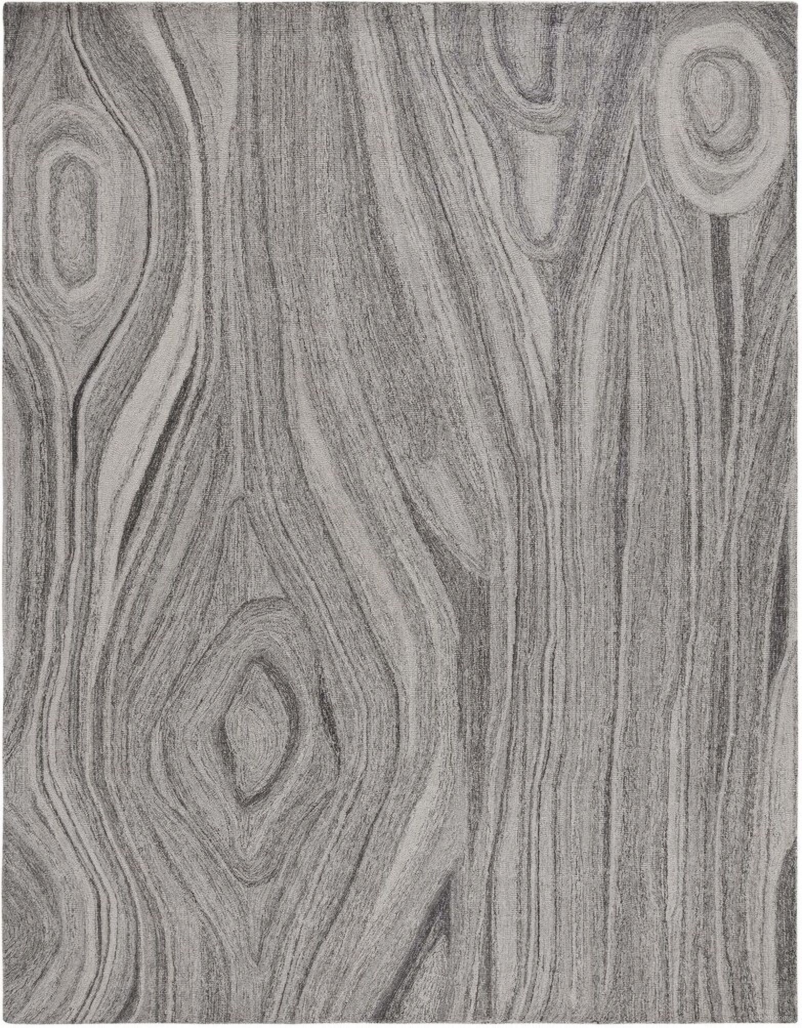 Abstract Hand Tufted Grey 8' x 10' Medium Rectangle Rugs