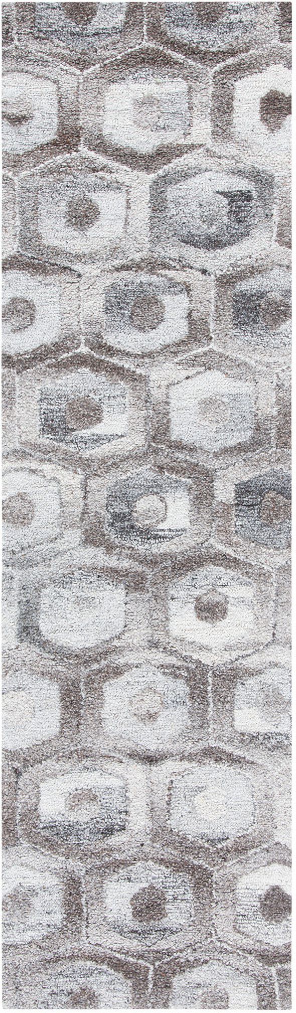 The appearance of Abstract Hand Tufted Grey and Beige 2'-3" x 8' Runner Rugs ABT632F-28 designed by Safavieh in the modern / contemporary interior design. This grey and beige piece of furniture was selected by 1StopBedrooms from Abstract Collection to add a touch of cosiness and style into your home. Sku: ABT632F-28. Material: Wool.