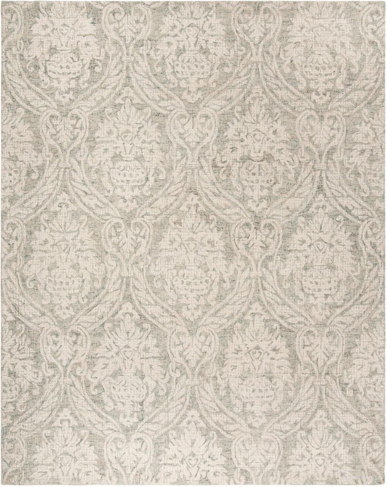 The appearance of Abstract Hand Tufted Grey and Ivory 10' x 14' Large Rectangle Rugs ABT204A-10 designed by Safavieh in the coastal interior design. This grey and ivory piece of furniture  was selected by 1StopBedrooms from Abstract Collection to add a touch of cosiness and style into your home. Sku: ABT204A-10. Material: Wool.