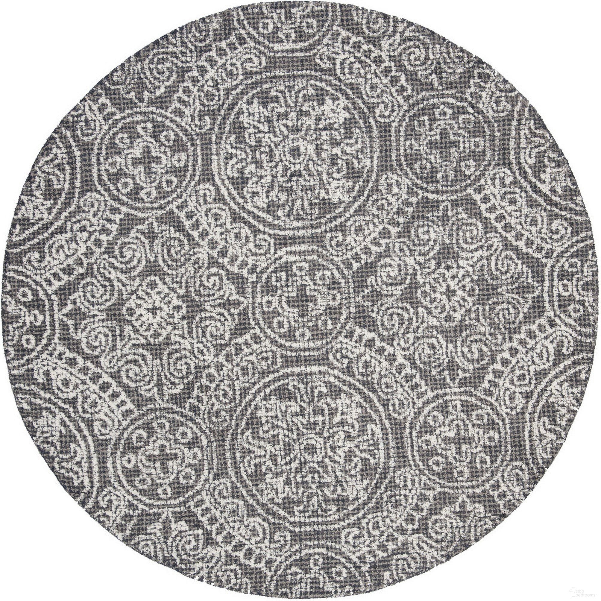 The appearance of Abstract Hand Tufted Grey and Ivory 6' x 6' Round Rugs ABT522A-6R designed by Safavieh in the coastal interior design. This grey and ivory piece of furniture was selected by 1StopBedrooms from Abstract Collection to add a touch of cosiness and style into your home. Sku: ABT522A-6R. Material: Wool.