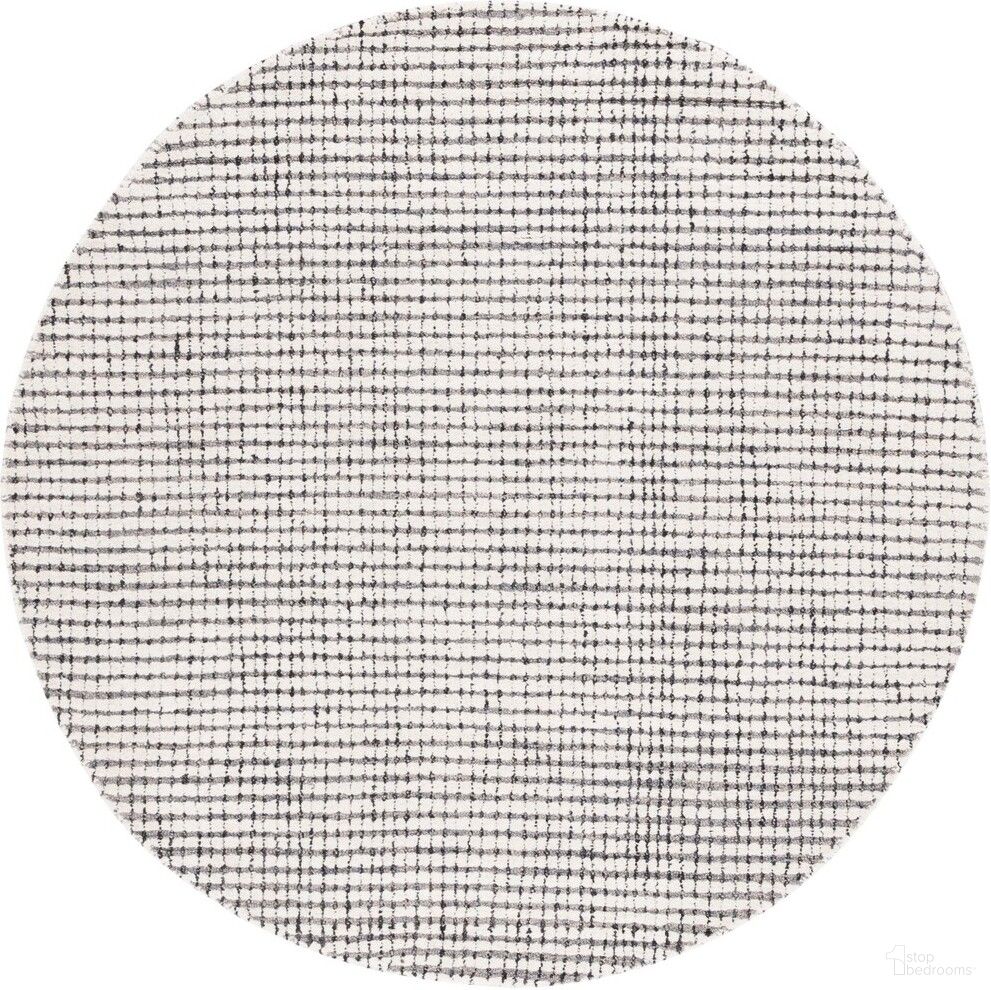 The appearance of Abstract Hand Tufted Grey and Ivory 6' x 6' Round Rugs designed by Safavieh in the modern / contemporary interior design. This grey and ivory piece of furniture  was selected by 1StopBedrooms from Abstract Collection to add a touch of cosiness and style into your home. Sku: ABT853F-6R. Material: Wool.