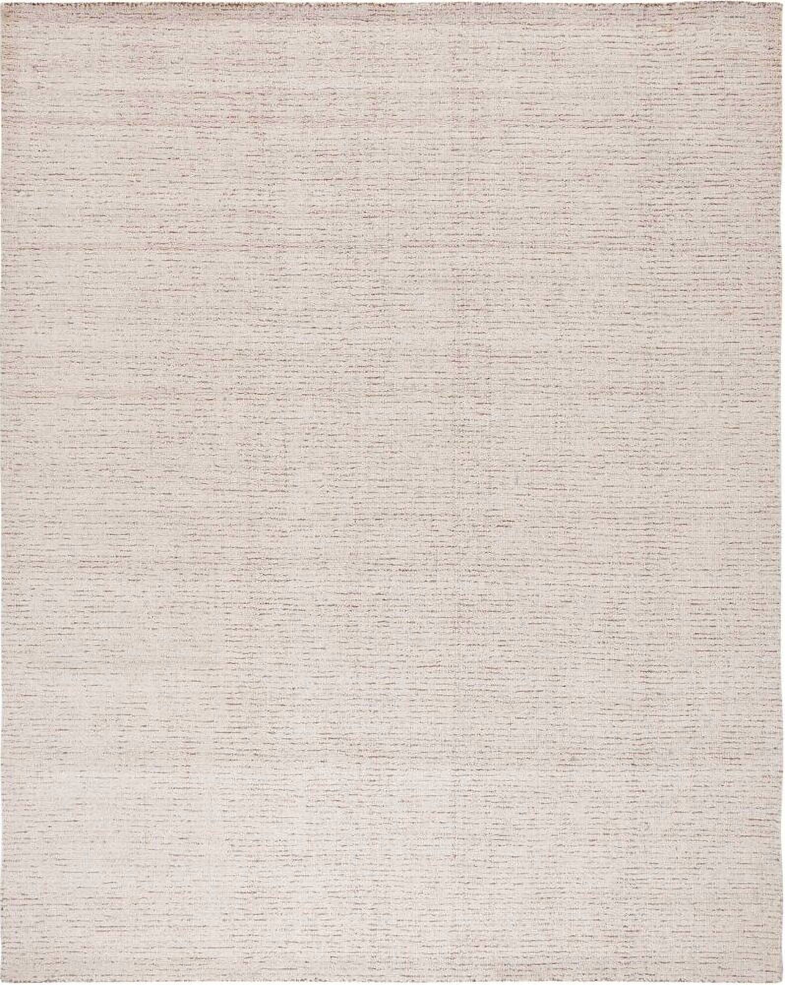 Abstract Hand Tufted Ivory and Beige 11' x 15' Oversized Rugs
