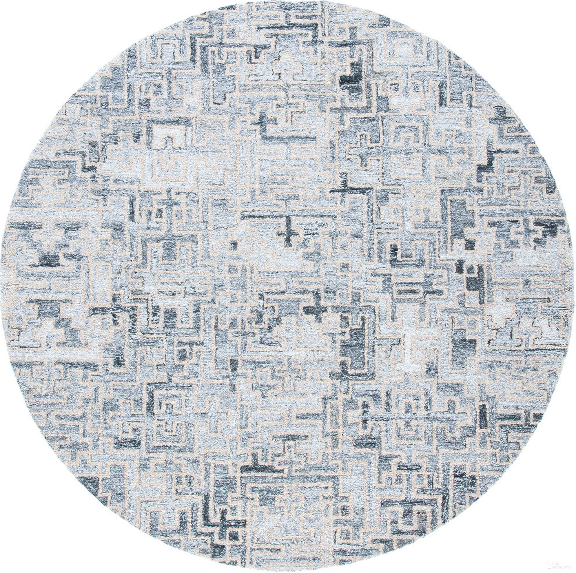 The appearance of Abstract Hand Tufted Ivory and Black 6' x 6' Round Rugs ABT142Z-6R designed by Safavieh in the modern / contemporary interior design. This ivory and black piece of furniture was selected by 1StopBedrooms from Abstract Collection to add a touch of cosiness and style into your home. Sku: ABT142Z-6R. Material: Polyester.