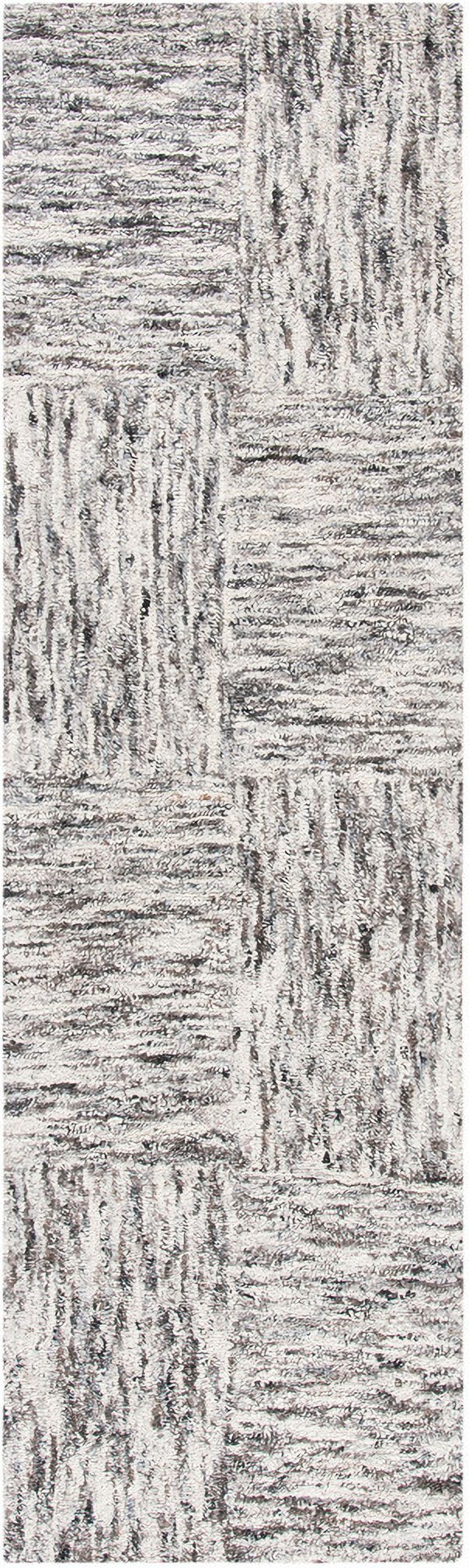 The appearance of Abstract Hand Tufted Ivory and Charcoal 2'-3" x 8' Runner Rugs designed by Safavieh in the transitional interior design. This ivory and charcoal piece of furniture was selected by 1StopBedrooms from Abstract Collection to add a touch of cosiness and style into your home. Sku: ABT601A-28. Material: Wool.