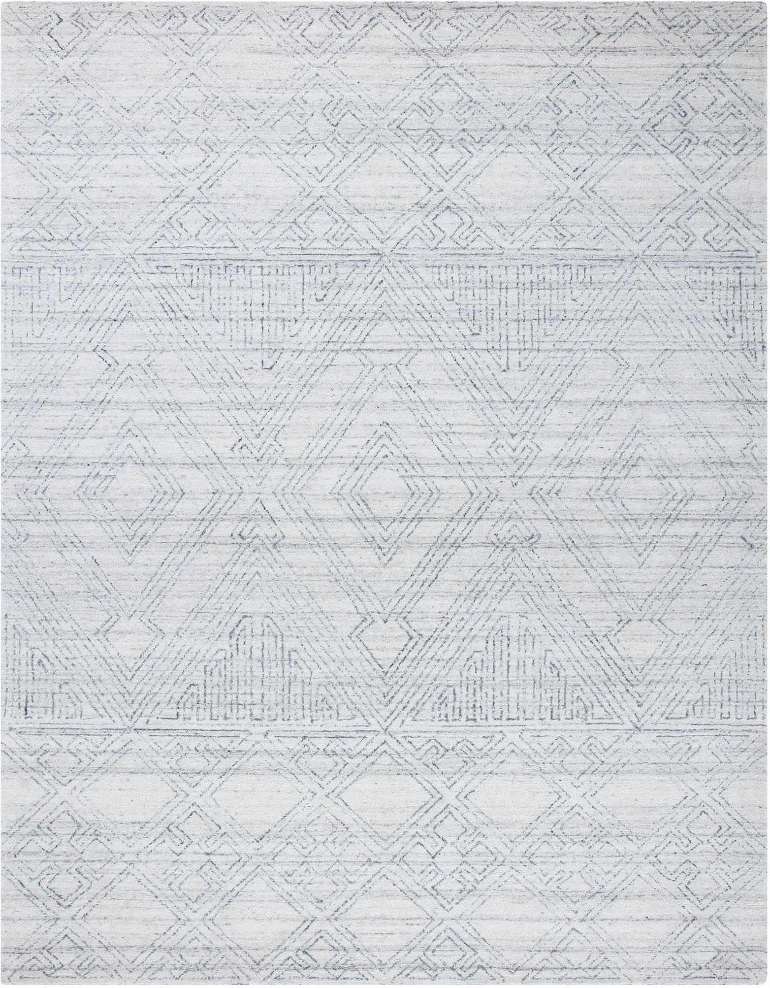 The appearance of Abstract Hand Tufted Ivory and Grey 10' x 14' Large Rectangle Rugs ABT144A-10 designed by Safavieh in the modern / contemporary interior design. This ivory and grey piece of furniture  was selected by 1StopBedrooms from Abstract Collection to add a touch of cosiness and style into your home. Sku: ABT144A-10. Material: Polyester.