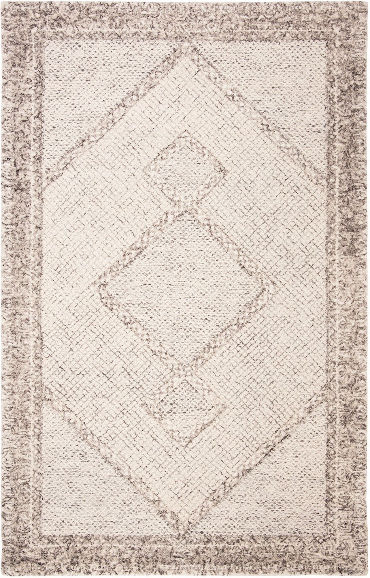 The appearance of Abstract Hand Tufted Ivory and Grey 10' x 14' Large Rectangle Rugs ABT345F-10 designed by Safavieh in the coastal interior design. This ivory and grey piece of furniture was selected by 1StopBedrooms from Abstract Collection to add a touch of cosiness and style into your home. Sku: ABT345F-10. Material: Wool.