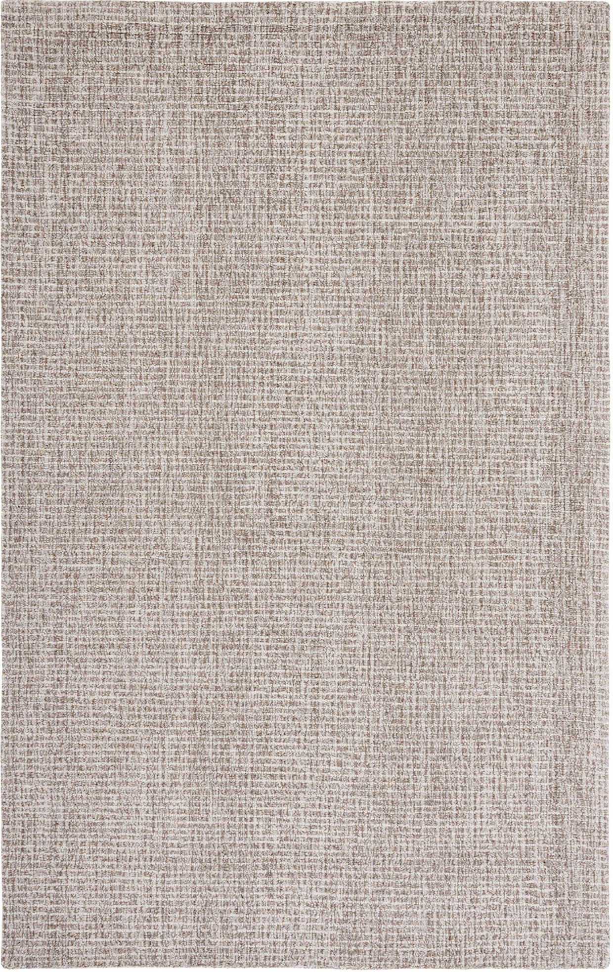 Abstract Hand Tufted Ivory and Grey 4' x 6' Small Rectangle Rugs ABT468G-4