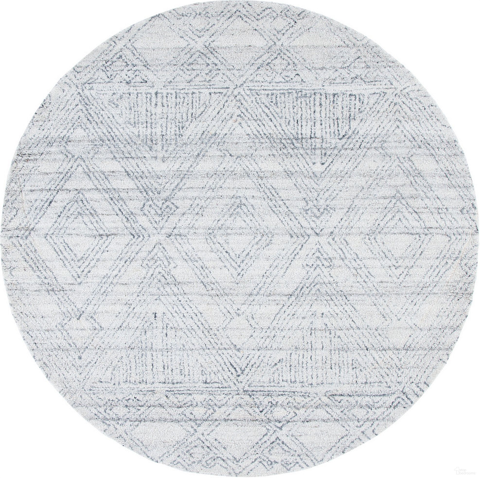 The appearance of Abstract Hand Tufted Ivory and Grey 6' x 6' Round Rugs ABT144A-6R designed by Safavieh in the modern / contemporary interior design. This ivory and grey piece of furniture was selected by 1StopBedrooms from Abstract Collection to add a touch of cosiness and style into your home. Sku: ABT144A-6R. Material: Polyester.