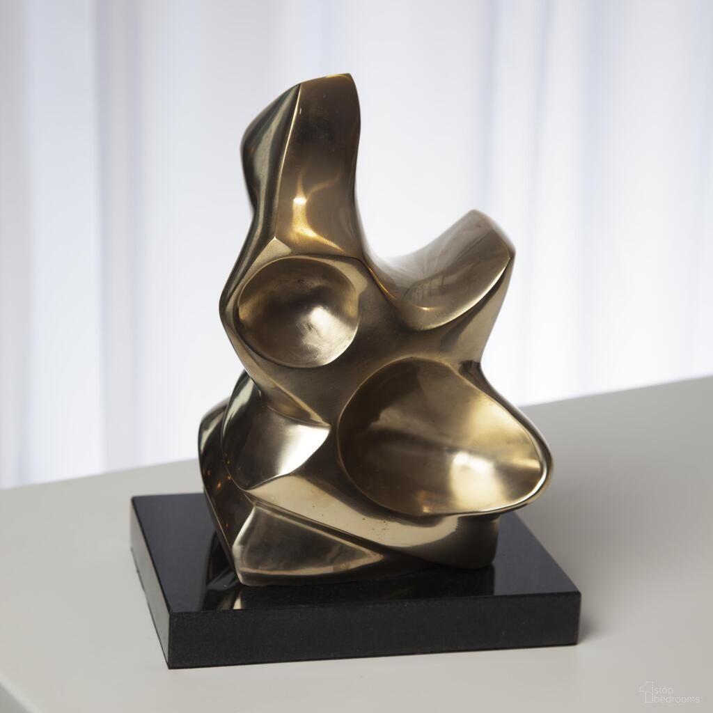 The appearance of Abstract Large Figural Sculpture In Brass designed by Global Views in the modern / contemporary interior design. This brass piece of furniture was selected by 1StopBedrooms from Abstract Collection to add a touch of cosiness and style into your home. Sku: 882497. Material: Brass.