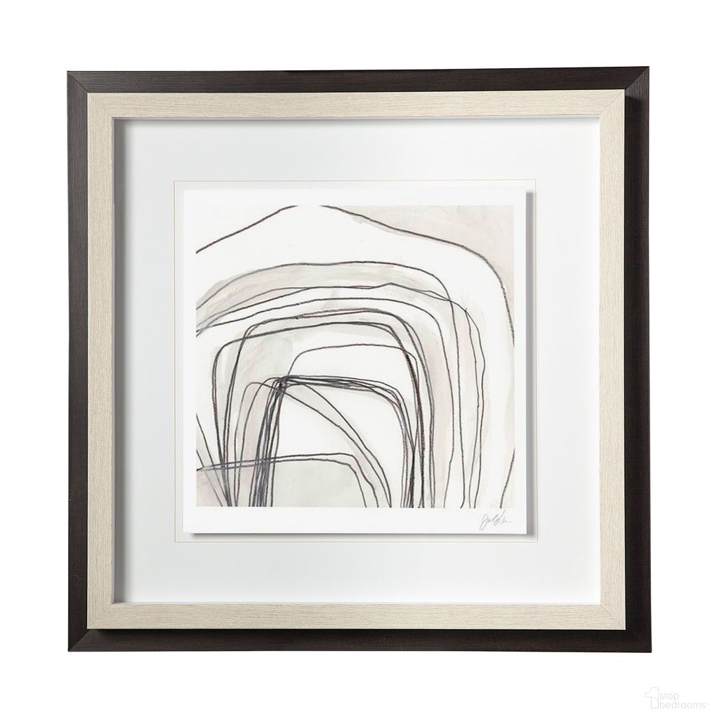 Abstract Logic III Framed Wall Art In Black and Beige
