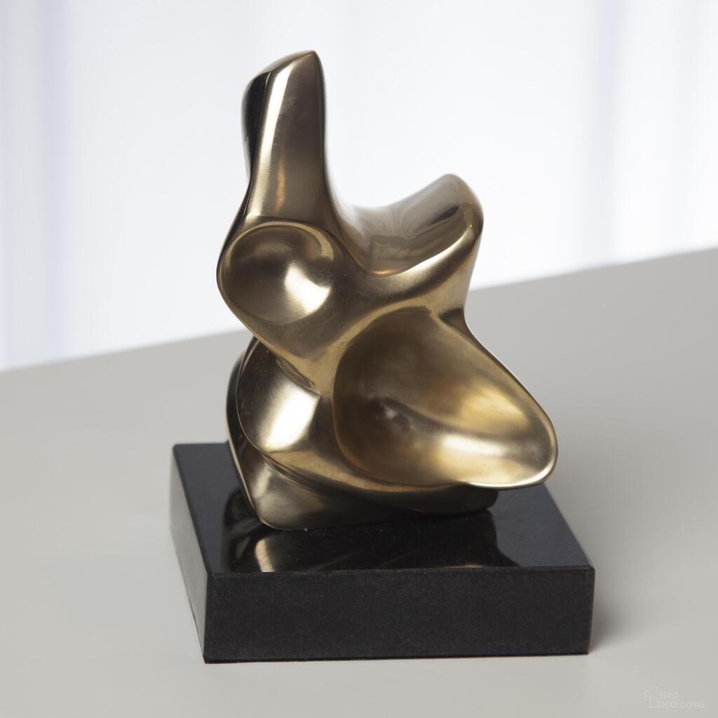 The appearance of Abstract Small Figural Sculpture In Brass designed by Global Views in the modern / contemporary interior design. This brass piece of furniture was selected by 1StopBedrooms from Abstract Collection to add a touch of cosiness and style into your home. Sku: 882498. Material: Brass.