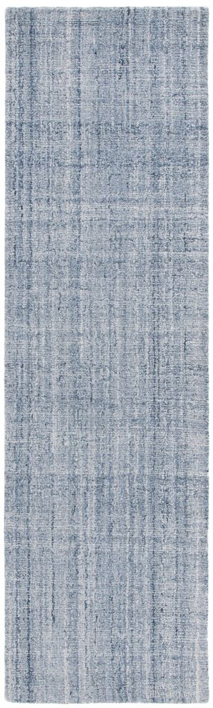 The appearance of Abstract Solid Color 2'-3" x 8' Area Rug In Ivory and Navy designed by Safavieh in the modern / contemporary interior design. This ivory and navy piece of furniture  was selected by 1StopBedrooms from Abstract Collection to add a touch of cosiness and style into your home. Sku: ABT151N-28. Material: Polyester.