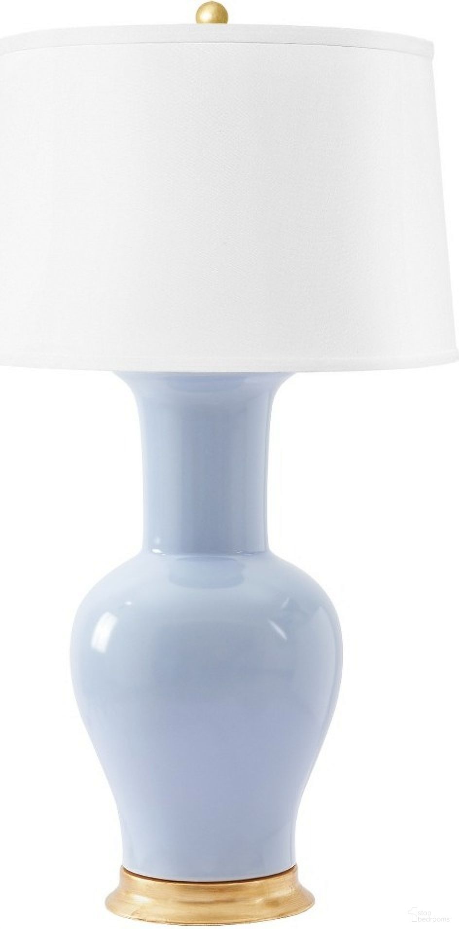 Acacia Lamp Without Shade In Perriwinkle Blue