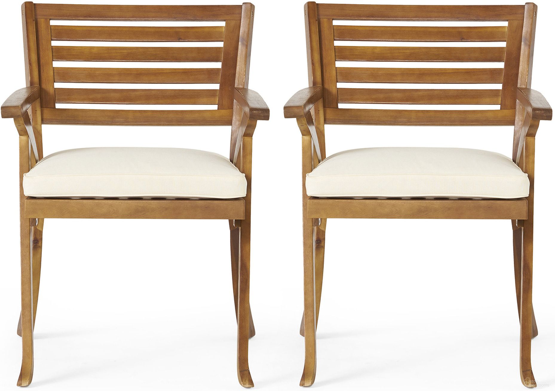The appearance of Acacia Wood Dining Chair with Water-Resistant Cushion In Teak designed by Noble House in the traditional interior design. This teak piece of furniture was selected by 1StopBedrooms from to add a touch of cosiness and style into your home. Sku: 54555.00TEA. Material: Acacia Wood.