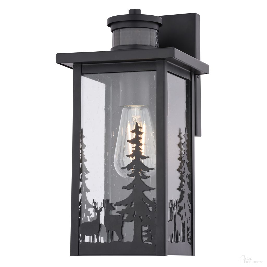 The appearance of Acadia 12.25 Inch Outdoor Motion Sensor Wall Light In Matte Black designed by Vaxcel in the rustic / southwestern interior design. This matte black piece of furniture was selected by 1StopBedrooms from Acadia Collection to add a touch of cosiness and style into your home. Sku: T0810. Material: Steel.