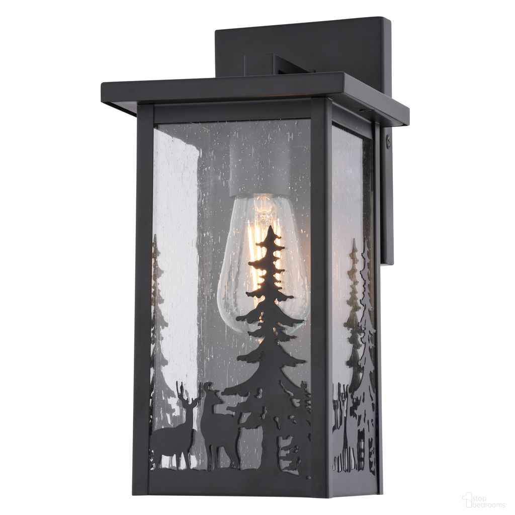 The appearance of Acadia 12.25 Inch Outdoor Wall Light In Matte Black designed by Vaxcel in the rustic / southwestern interior design. This matte black piece of furniture was selected by 1StopBedrooms from Acadia Collection to add a touch of cosiness and style into your home. Sku: T0811. Material: Steel.