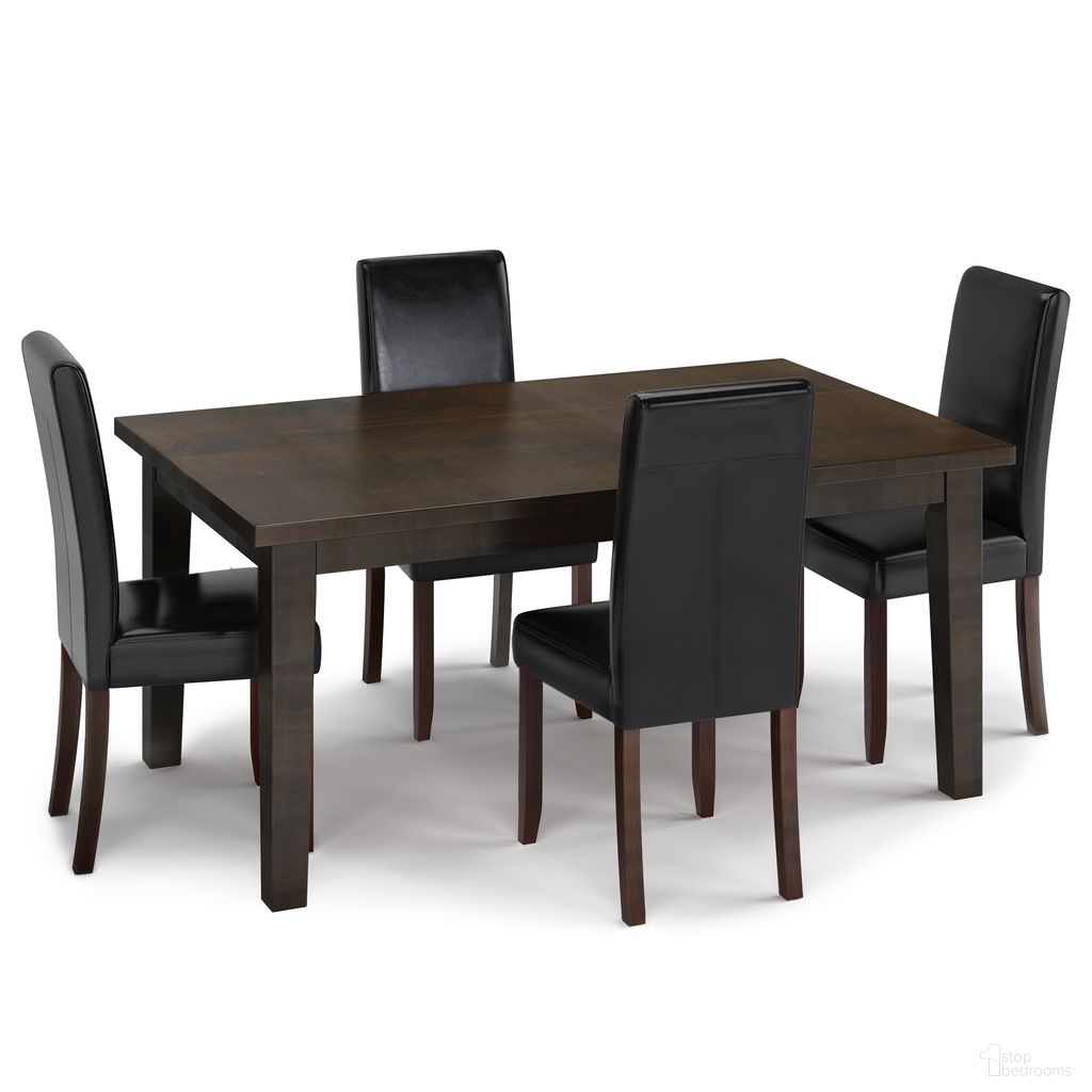 Acadian/Eastwood 5-Piece Dining Set In Midnight Black