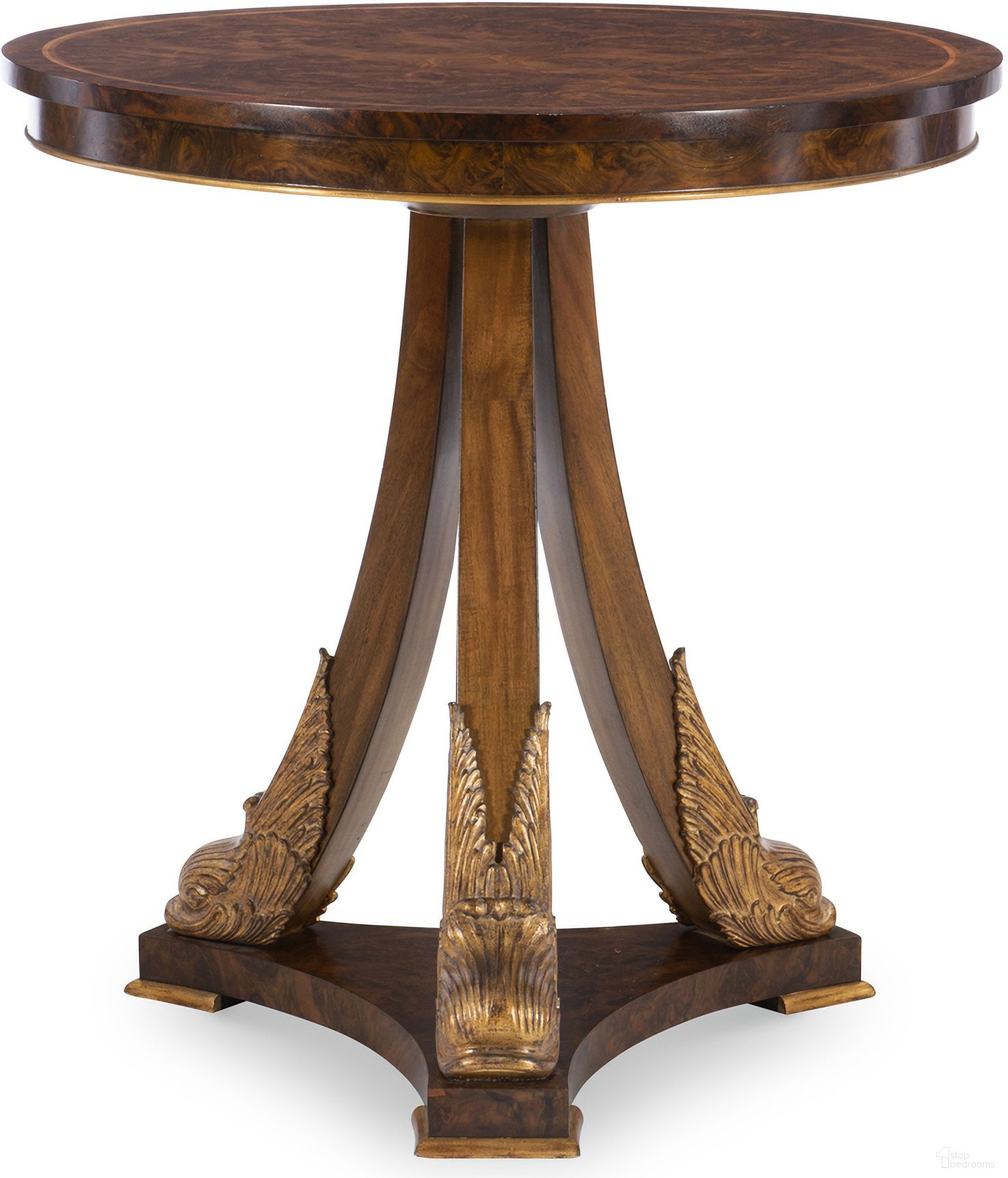 The appearance of Acanthus Center Table In Brown and Gold designed by Maitland-Smith in the bohemian interior design. This brown/gold piece of furniture was selected by 1StopBedrooms from Maitland Smith Collection to add a touch of cosiness and style into your home. Sku: 8343-36. Material: Solid Wood.