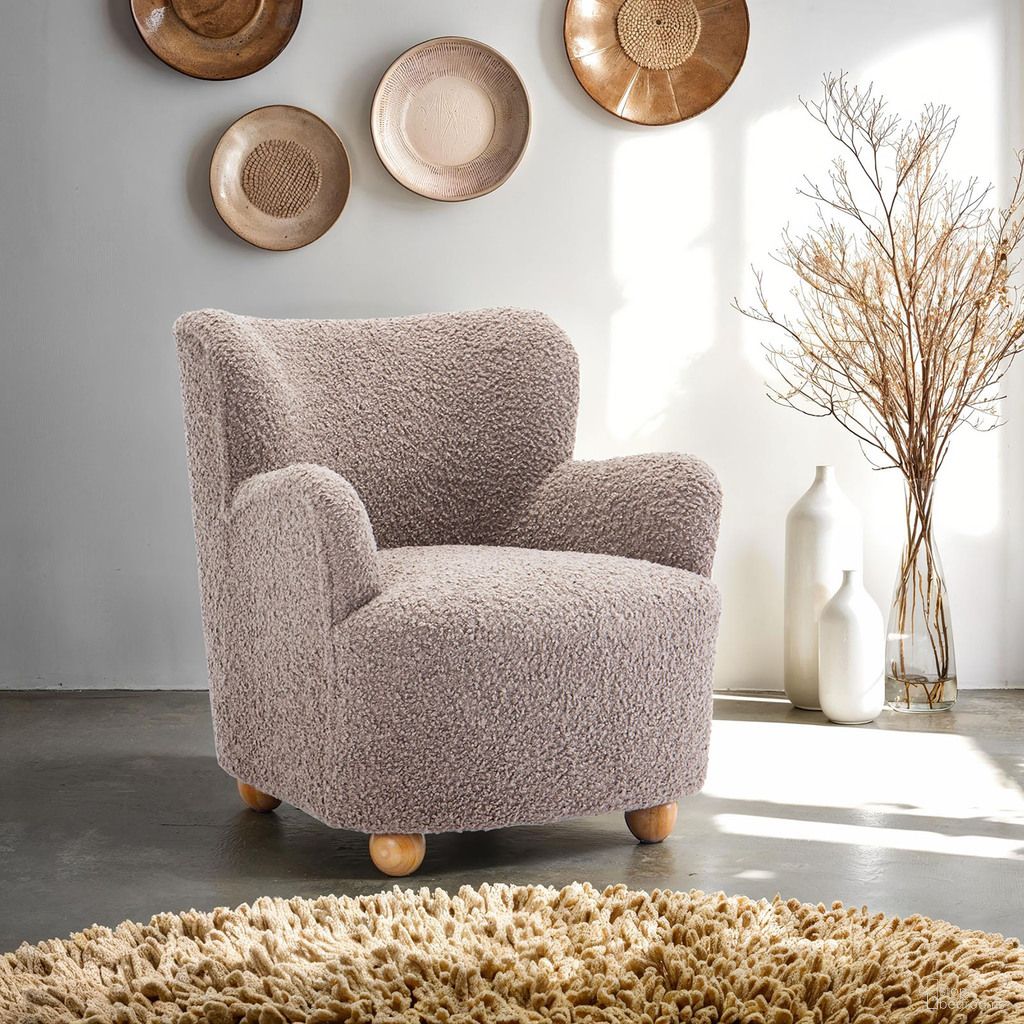 Acaso Accent Chair In Mushroom