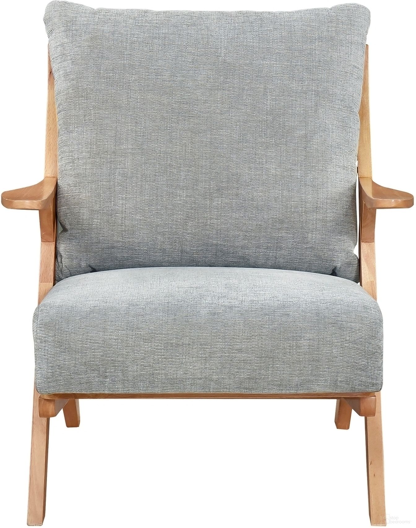 The appearance of Lennox Accent Chair In Gray designed by Homelegance in the modern / contemporary interior design. This gray piece of furniture was selected by 1StopBedrooms from Lennox Collection to add a touch of cosiness and style into your home. Sku: 1146NAGY-1. Material: Fabric.