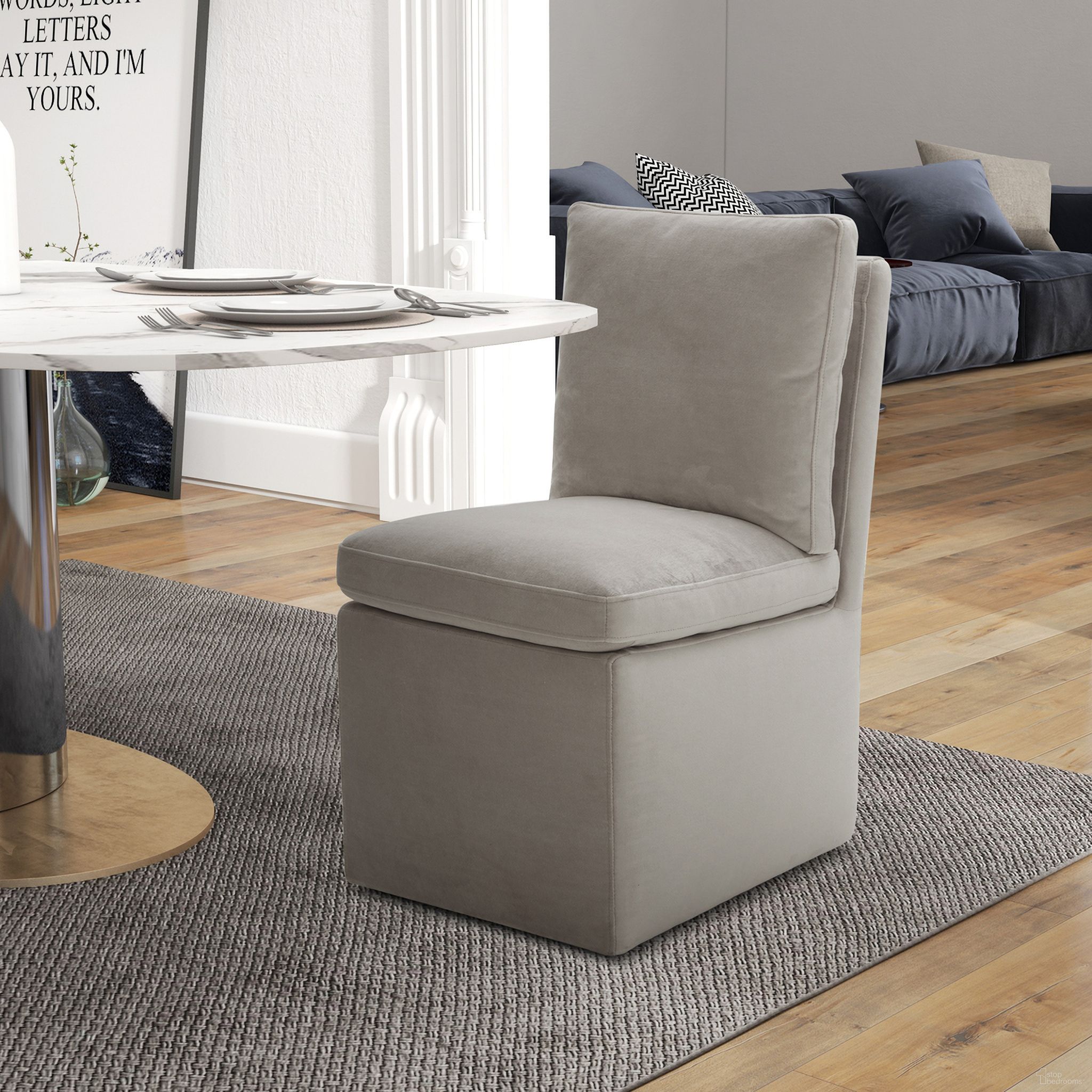 The appearance of Accent Dining Chair with Casters In Truffle designed by Liberty in the bohemian interior design. This truffle piece of furniture was selected by 1StopBedrooms from Accent Collection to add a touch of cosiness and style into your home. Sku: 733-ADC90-TR. Material: Solid Hardwood. Chair Type: Side Chair.