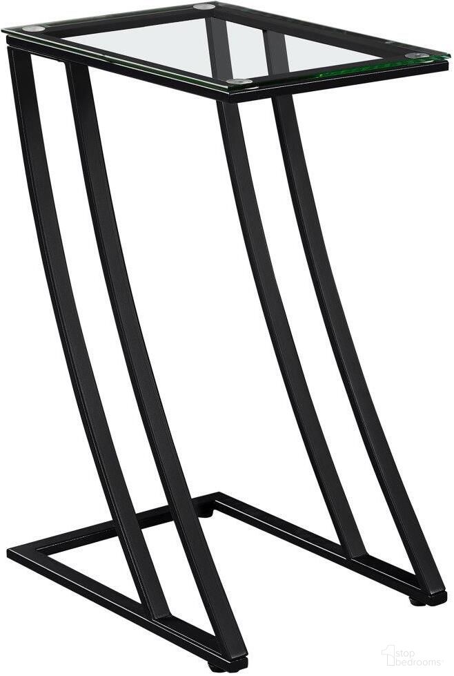 The appearance of Accent Table In Black Metal With Tempered Glass I 3089 designed by Monarch Specialties in the modern / contemporary interior design. This black piece of furniture  was selected by 1StopBedrooms from  to add a touch of cosiness and style into your home. Sku: I 3089. Material: Metal.