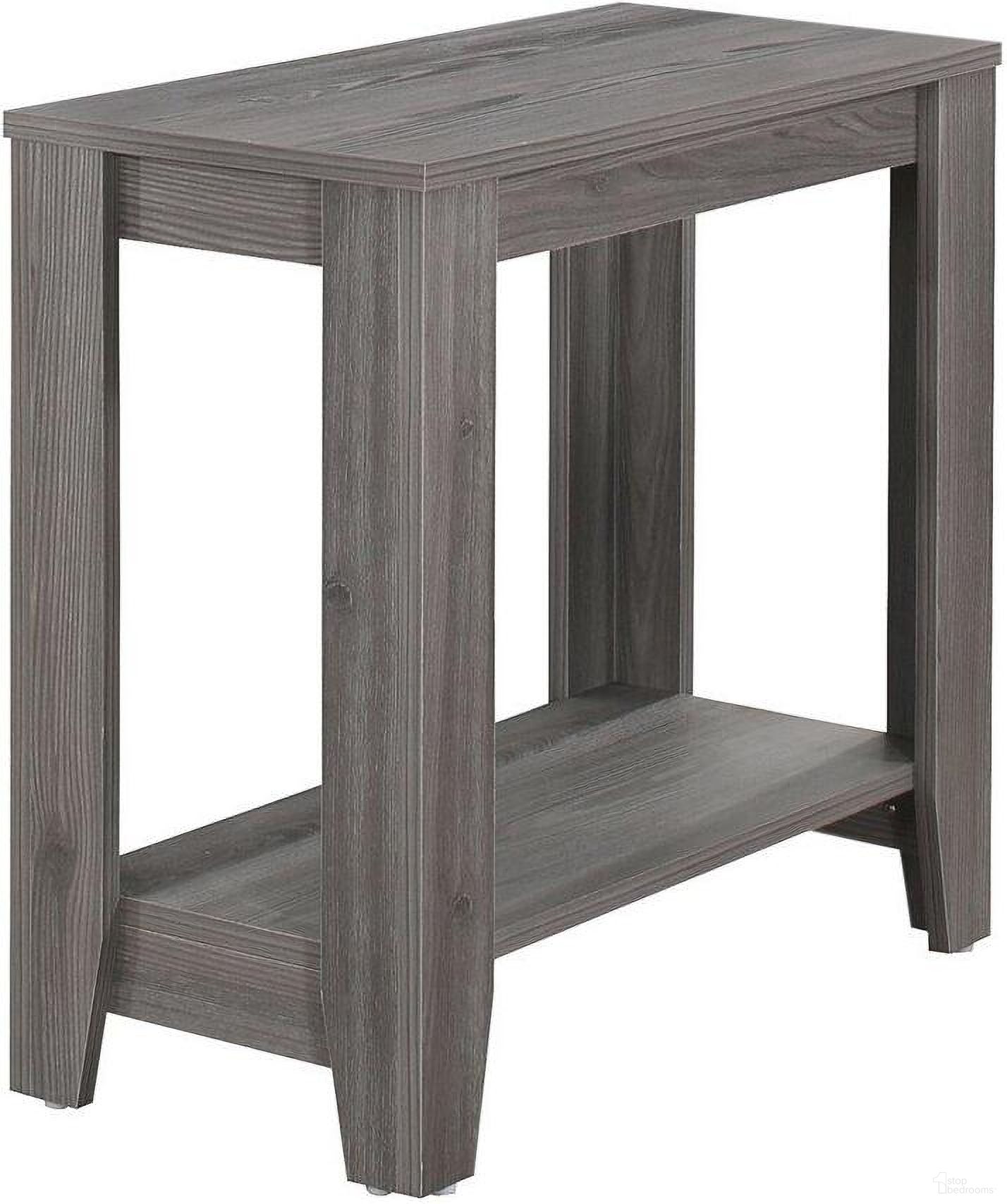 The appearance of Accent Table In Grey designed by Monarch Specialties in the modern / contemporary interior design. This grey piece of furniture  was selected by 1StopBedrooms from  to add a touch of cosiness and style into your home. Sku: I 3118. Material: Wood.