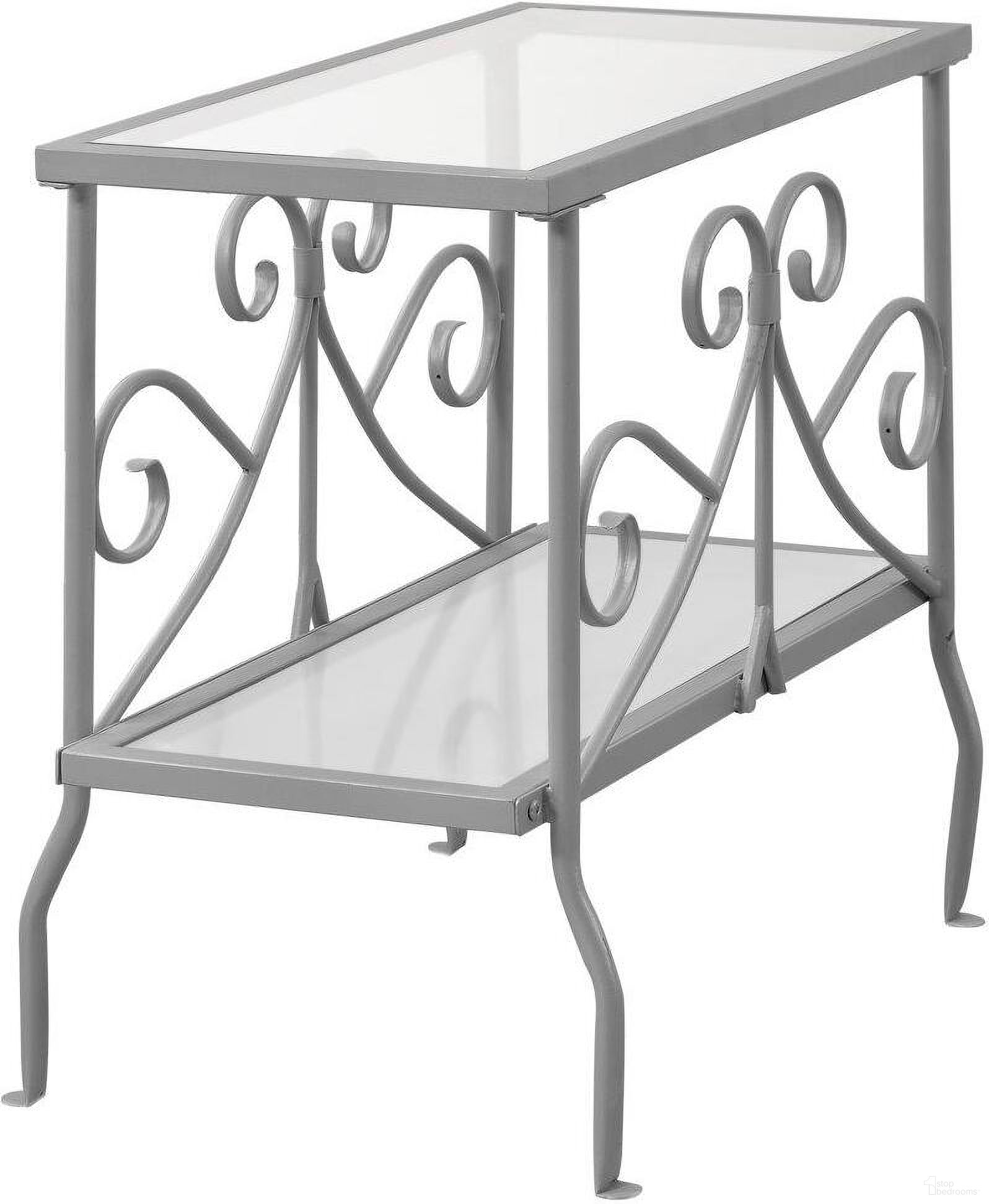 The appearance of Accent Table In Silver Metal With Tempered Glass I 3106 designed by Monarch Specialties in the modern / contemporary interior design. This silver piece of furniture  was selected by 1StopBedrooms from  to add a touch of cosiness and style into your home. Sku: I 3106. Material: Metal.
