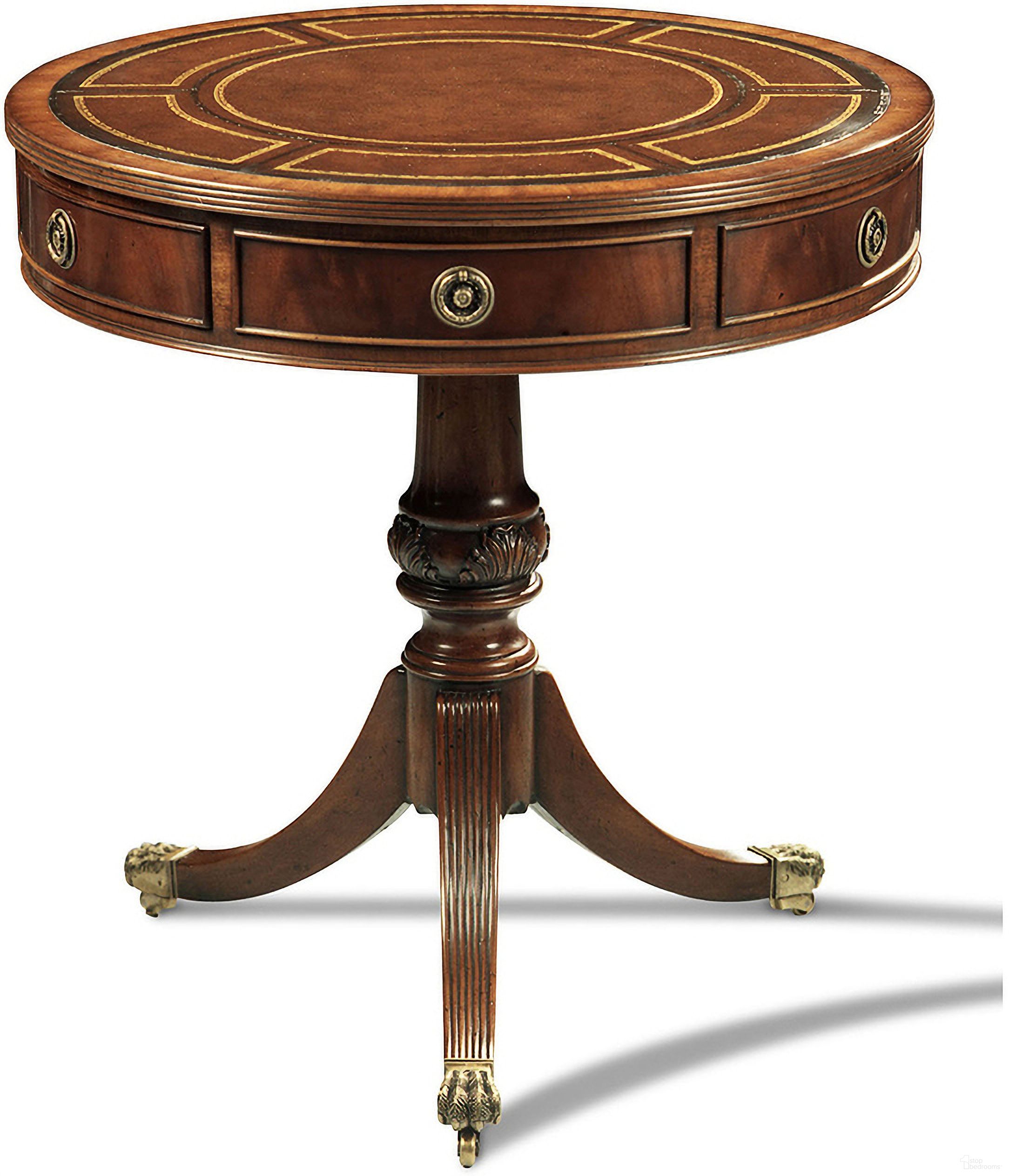 The appearance of Ace Occasional Table In Mahogany/Brown/Brass designed by Maitland-Smith in the modern / contemporary interior design. This mahogany/brown/brass piece of furniture  was selected by 1StopBedrooms from Maitland Smith Collection to add a touch of cosiness and style into your home. Sku: 89-1002-B;89-1002-T. Material: Mahogany.