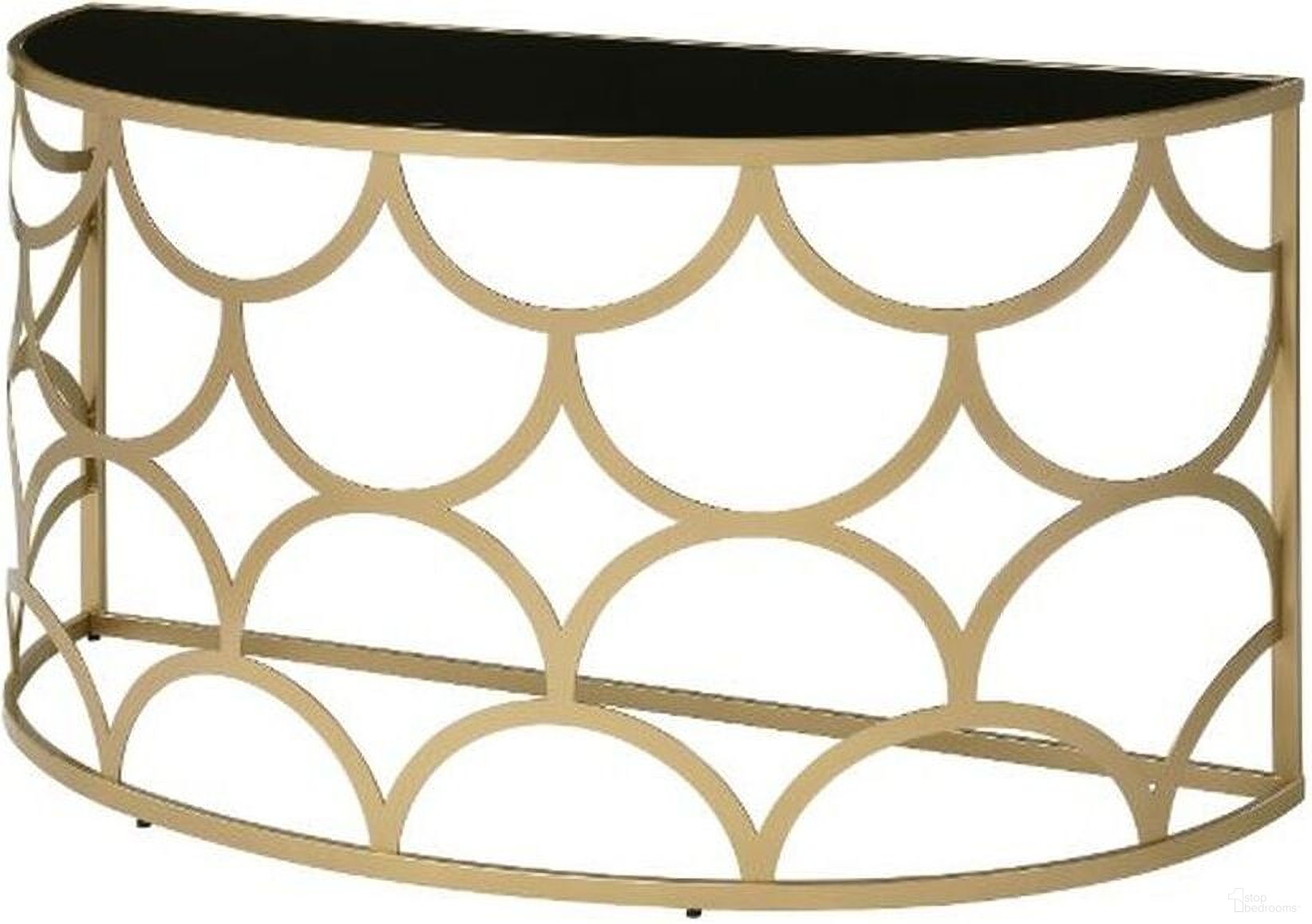 The appearance of Acme Altus Console Table In Gold Finish designed by ACME in the modern / contemporary interior design. This gold piece of furniture was selected by 1StopBedrooms from Altus Collection to add a touch of cosiness and style into your home. Sku: 90820. Material: Metal.