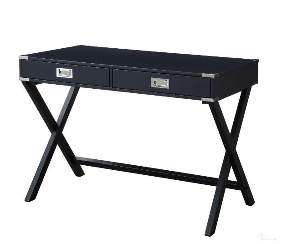 Acme Amenia Writing Desk In Charcoal Finish