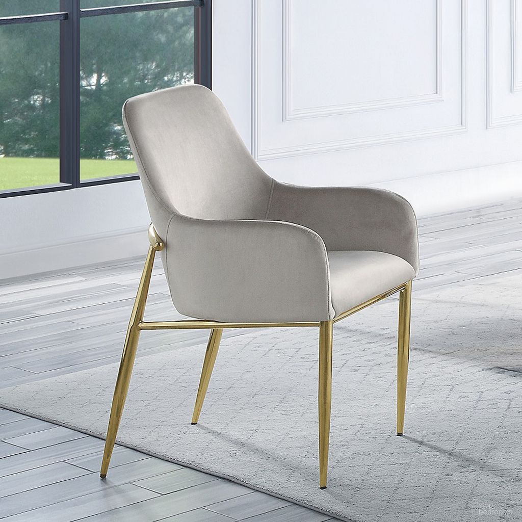 The appearance of Acme Barnard Side Chair Set Of 2 designed by ACME in the modern / contemporary interior design. This gray velvet piece of furniture was selected by 1StopBedrooms from Barnard Collection to add a touch of cosiness and style into your home. Sku: DN00220. Material: Wood. Chair Type: Side Chair.