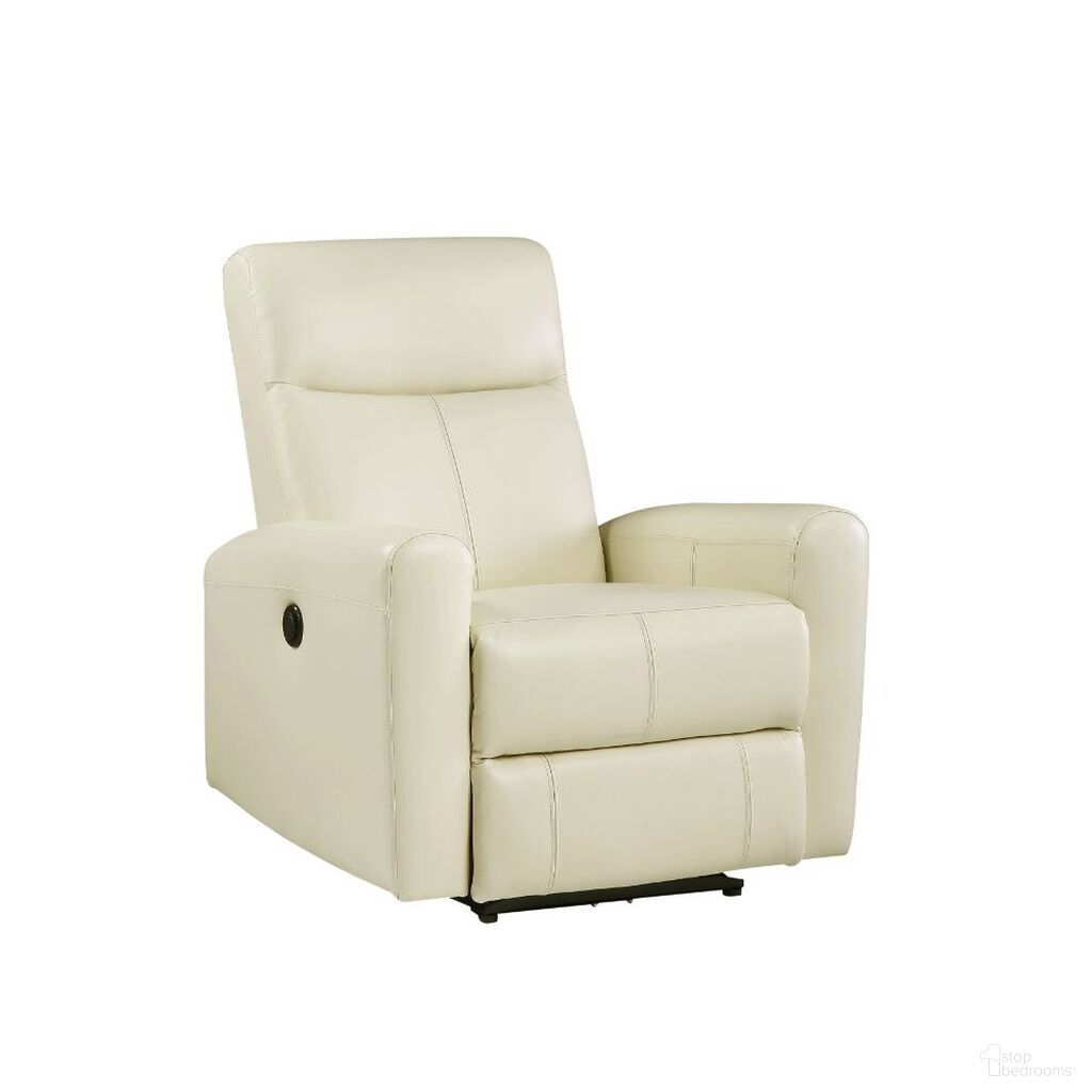 The appearance of Acme Blane Power Motion Recliner In Beige Top Grain Leather Match designed by ACME in the modern / contemporary interior design. This beige piece of furniture was selected by 1StopBedrooms from Blane Collection to add a touch of cosiness and style into your home. Sku: 59772. Material: Metal.