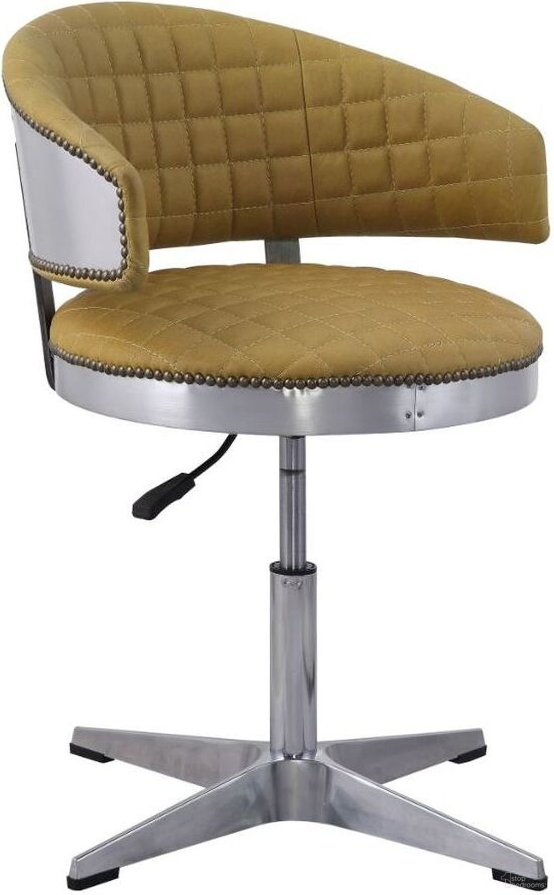 The appearance of Acme Brancaster Adjustable Chair With Swivel In Chrome designed by ACME in the industrial interior design. This chrome piece of furniture was selected by 1StopBedrooms from Brancaster Collection to add a touch of cosiness and style into your home. Sku: 96470. Material: Leather.