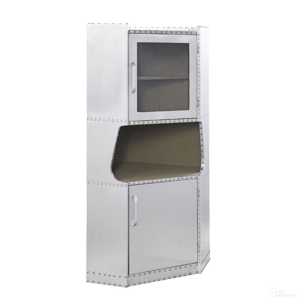 The appearance of Acme Brancaster Cabinet designed by ACME in the industrial interior design. This aluminum piece of furniture  was selected by 1StopBedrooms from Brancaster Collection to add a touch of cosiness and style into your home. Sku: 97710. Material: Aluminum.