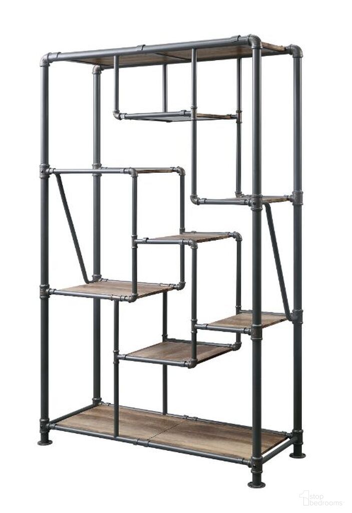 The appearance of Acme Brantley Book Shelf In Antique Oak And Sandy Gray Finish designed by ACME in the industrial interior design. This antique oak piece of furniture was selected by 1StopBedrooms from Brantley Collection to add a touch of cosiness and style into your home. Sku: 35887. Material: Wood.