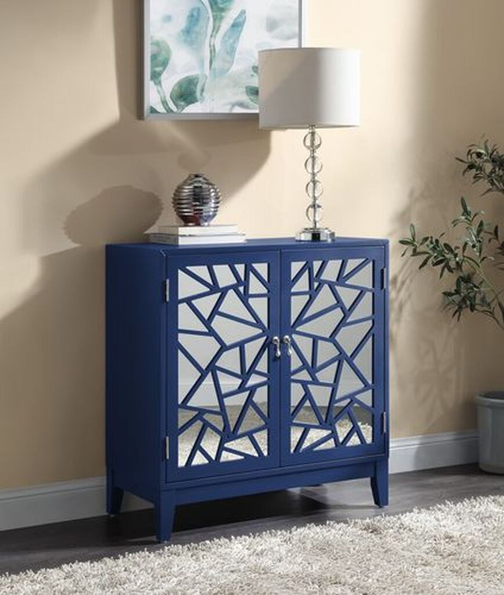 The appearance of Acme Einstein Console Table In Blue Finish designed by ACME in the modern / contemporary interior design. This blue piece of furniture was selected by 1StopBedrooms from Einstein Collection to add a touch of cosiness and style into your home. Sku: AC00288. Material: Wood.