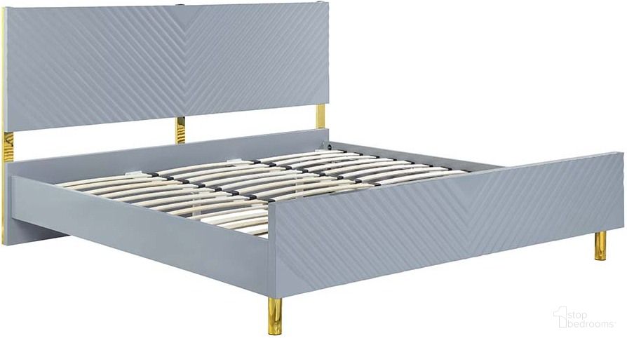 The appearance of Acme Gaines Queen Bed In Gray High Gloss Finish designed by ACME in the modern / contemporary interior design. This grey piece of furniture was selected by 1StopBedrooms from Gaines Collection to add a touch of cosiness and style into your home. Sku: BD01040Q1;BD01040Q2. Bed Type: Platform Bed. Material: Wood. Bed Size: Queen.